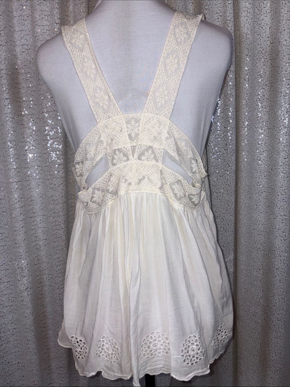 Intimately Free People Lace-Trim Peasant Tank Top - Picture 3 of 4